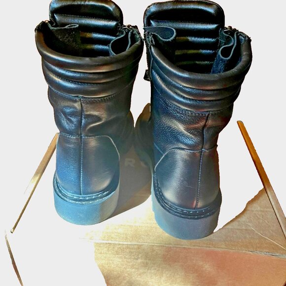 Marcella NYC Black Italian Leather Dominic Boots - SIze 8 - Picture 7 of 10